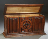 French Carved Mahogany Coffer