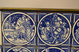 Collection Of Transfer Printed Blue Tiles