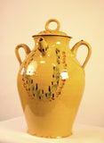 Large Covered Earthenware Water Jug