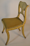 Set Of Four Small Painted English Chairs