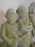 Carved Stone Statue Of Children