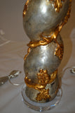 Pair of Carved and Gilded Table Lamps