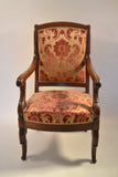 Pair of Louis-Phillippe Mahogany Fauteuils