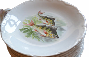 20 piece Porcelain Fish Set