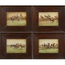 A  Set of 4 Steeplechase prints by Thomas Blinks