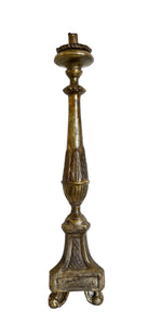 Antique Gilt WoodTripodal Candlestick