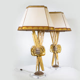 Pair Of Italian 18th C. Giltwood Lamps