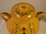 Large Covered Earthenware Water Jug