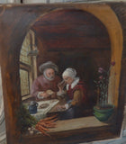 French School, "Peasants at the Table," 1896,
