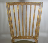Set of Eight Dining Chairs, Two Arm, and Six Side ,  Parcel-Gilt and Polychromed