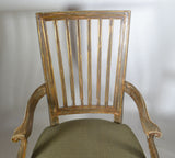 Set of Eight Dining Chairs, Two Arm, and Six Side ,  Parcel-Gilt and Polychromed