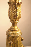 Louis XVI  Gilt Wood Candlestick