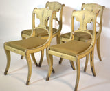 Set of Four Painted English Chairs