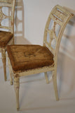 Set of Four Painted Swedish Chairs
