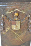 Wooden Stand With "Fleur de Lys" Coat Of Arms