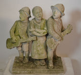 Carved Stone Statue Of Children