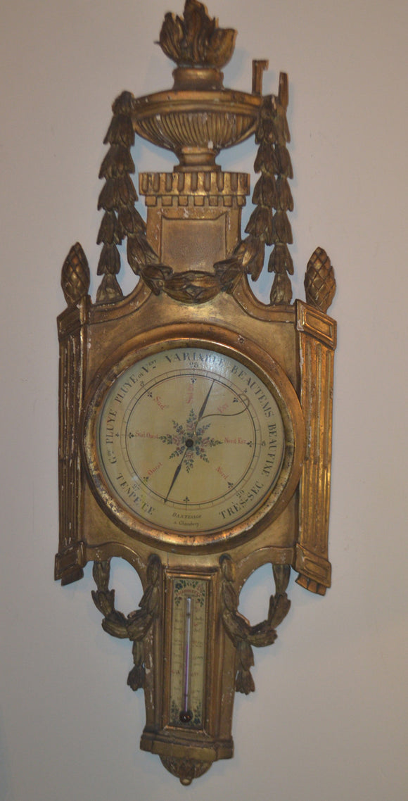 Louis XV Gilt wood Barometer