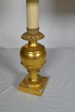 Pair of Italian Gilt wood Carved Fragment Lamps