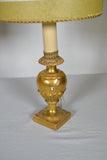 Pair of Italian Gilt wood Carved Fragment Lamps