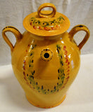 Large Covered Earthenware Water Jug