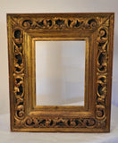 Italian Scrolled Carved Wood Giltwood Frame