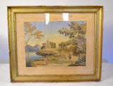 Framed  Regency Needlework Momento Mori