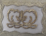 Pair of Antique Ottoman Raised Embroidery Pillows