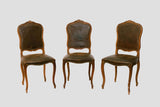 Louis XV Style Dining Chairs, Set of Six
