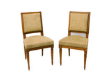 Louis XVI style, upholstered dining chairs, set of 6
