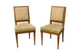 Louis XVI style, upholstered dining chairs, set of 6