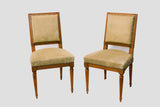 Louis XVI style, upholstered dining chairs, set of 6