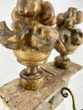 Italian, Pair of small Carved gilt wood sconces