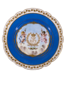 Set of 25 Sevre Porcelain Pieces