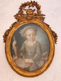 18th century pastel, Portrait of a Young boy