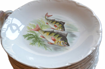 20 piece Porcelain Fish Set