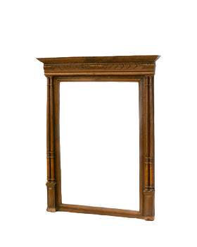 French Carved Overmantel Mirror