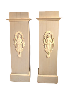Pair Of Painted Wood Stands