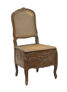 Provincial Louis XV Fruitwood Commode Chair