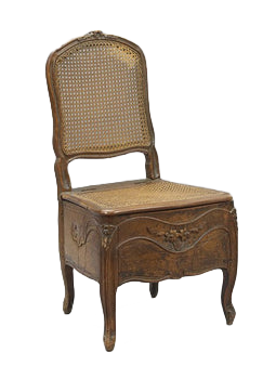 Provincial Louis XV Fruitwood Commode Chair