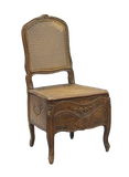 Provincial Louis XV Fruitwood Commode Chair