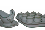 Set of 19th century monogrammed "Old Paris" Ironstone