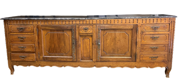 Very Large French Enfilade in Walnut