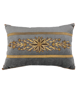 Antique Ottoman Raised Embroidery Pillow