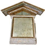 Small Wood Pediment w/Mirror