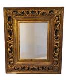 Italian Scrolled Carved Wood Giltwood Frame