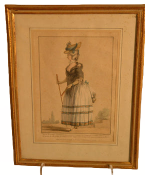 Framed Fashion Engraving