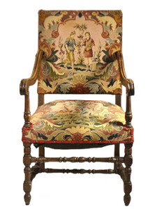 Louis XIII  Fruitwood Fauteuil