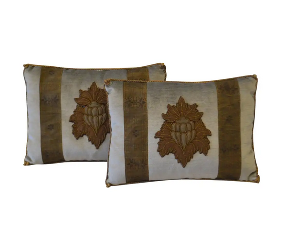 Pair of Embroidery Pillows