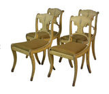 Set of Four Painted English Chairs