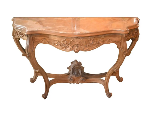 19th Century Italian, Fruitwood Console Table